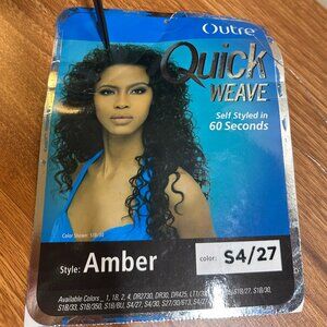 Outre Quick Weave Amber  Curly Wig – Color S4/27